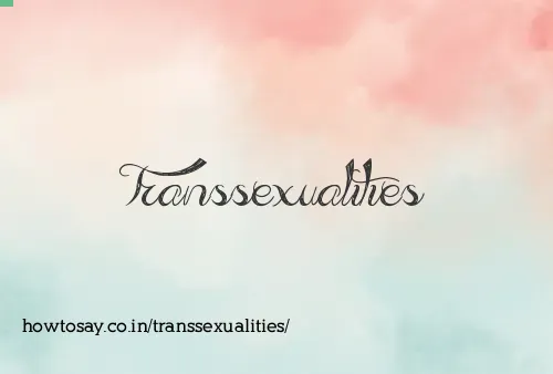 Transsexualities