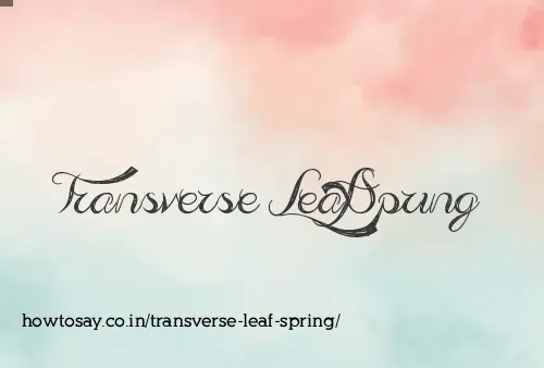 Transverse Leaf Spring