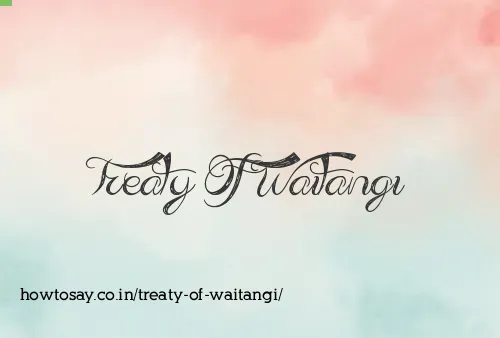 Treaty Of Waitangi