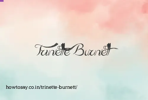 Trinette Burnett