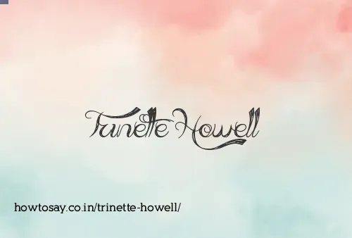 Trinette Howell