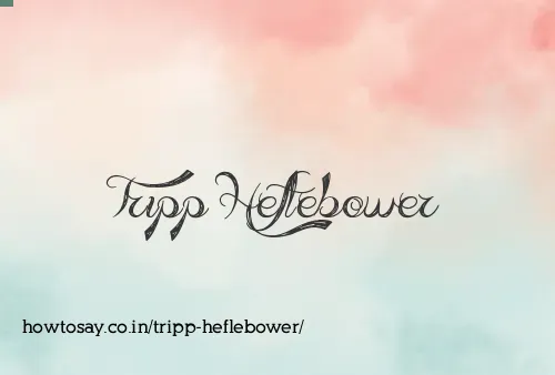 Tripp Heflebower