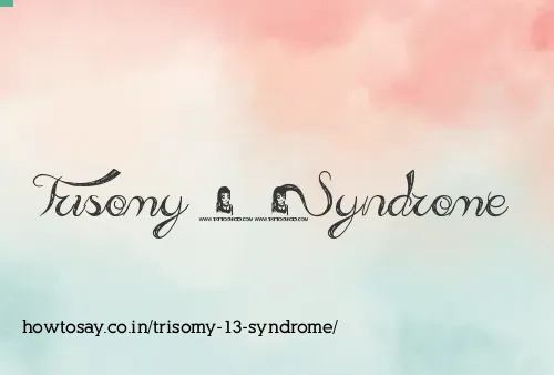 Trisomy 13 Syndrome