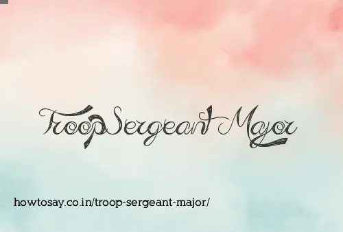Troop Sergeant Major