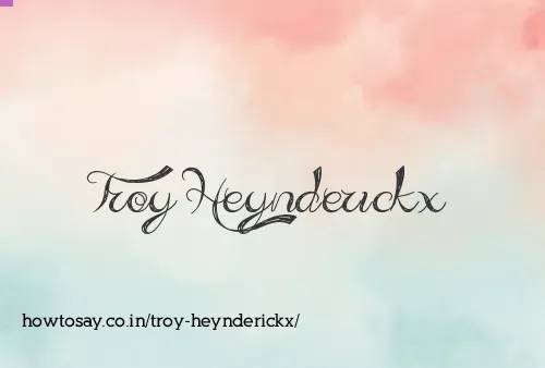Troy Heynderickx