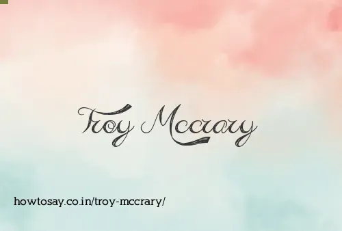 Troy Mccrary