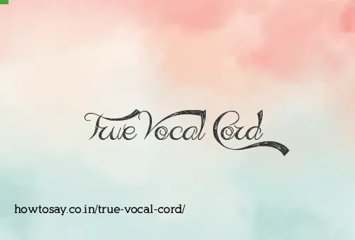 True Vocal Cord