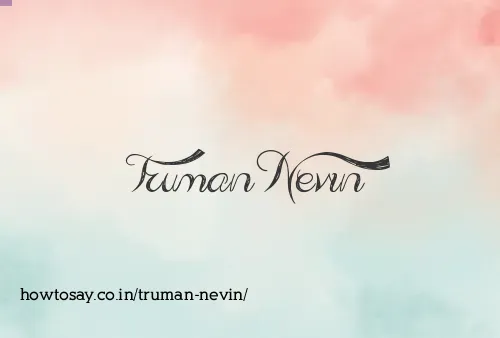 Truman Nevin