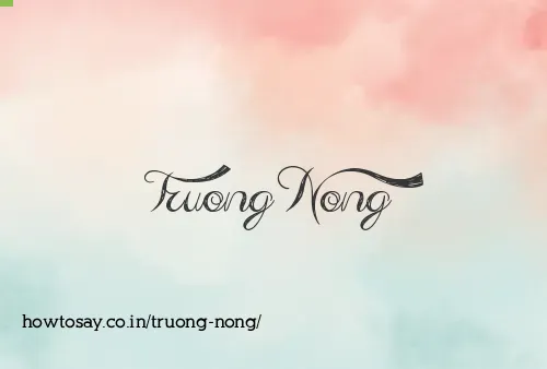 Truong Nong