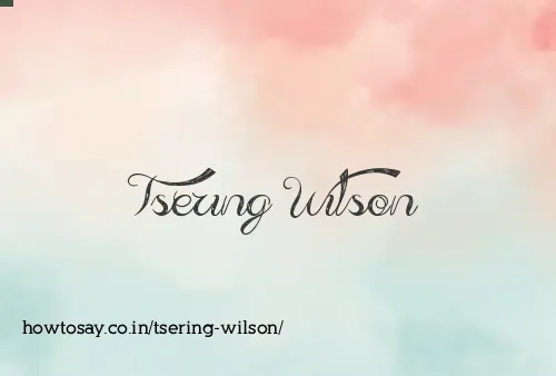 Tsering Wilson