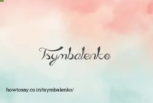 Tsymbalenko