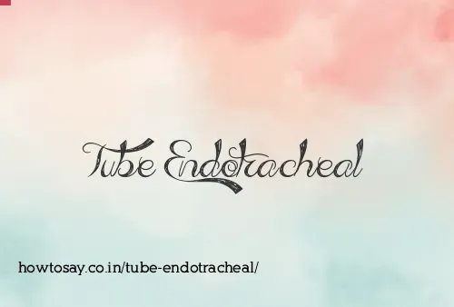 Tube Endotracheal