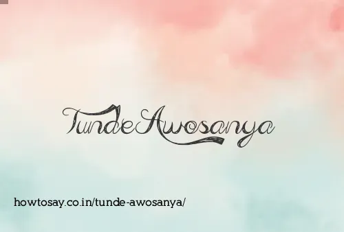 Tunde Awosanya