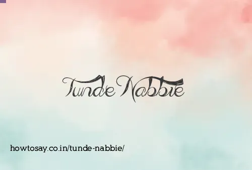 Tunde Nabbie