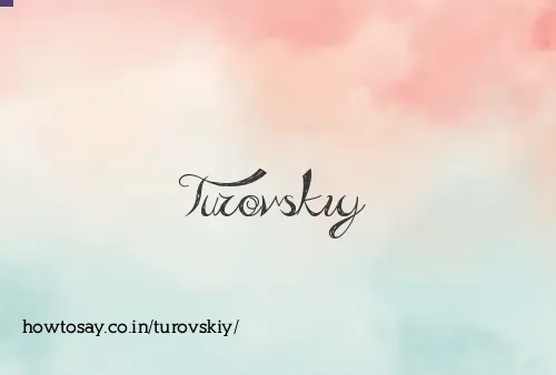 Turovskiy