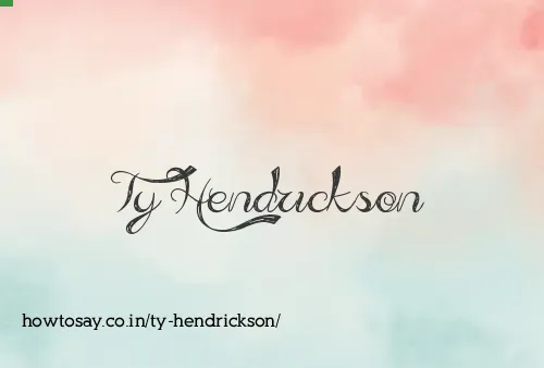 Ty Hendrickson