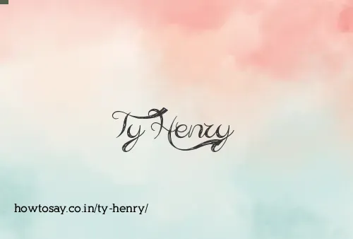 Ty Henry