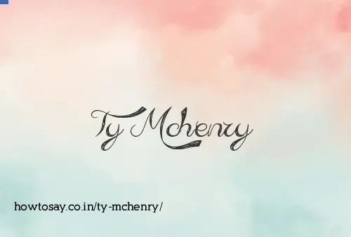Ty Mchenry