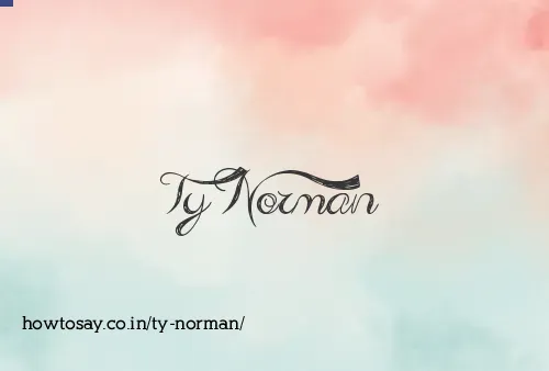 Ty Norman
