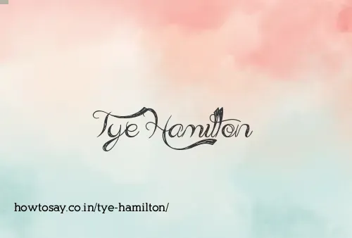 Tye Hamilton