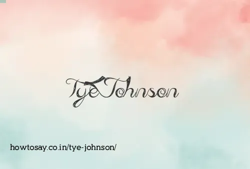Tye Johnson