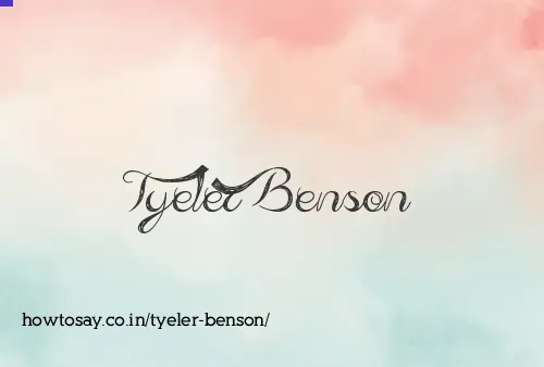 Tyeler Benson
