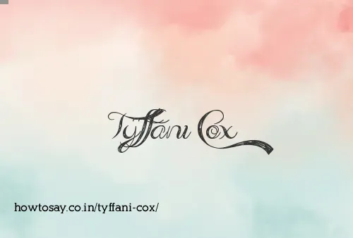 Tyffani Cox