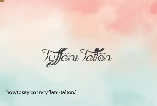 Tyffani Talton