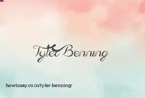 Tyler Benning