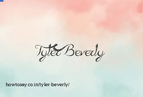 Tyler Beverly