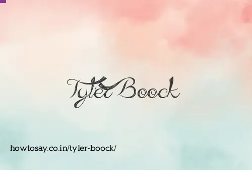 Tyler Boock
