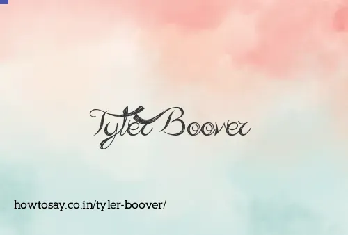 Tyler Boover