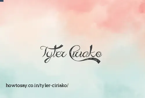 Tyler Ciriako