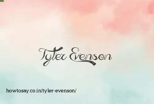Tyler Evenson