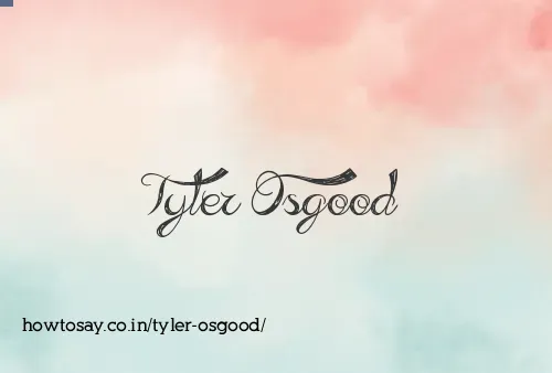 Tyler Osgood