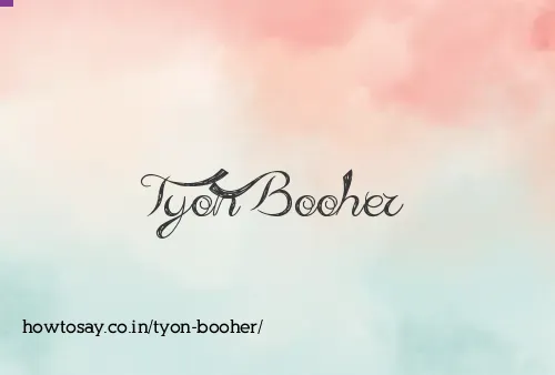 Tyon Booher