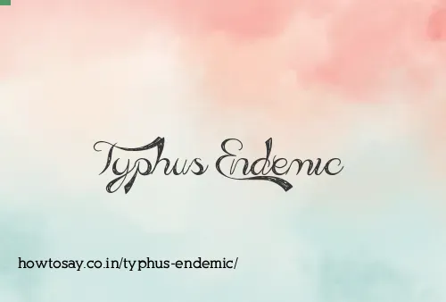 Typhus Endemic