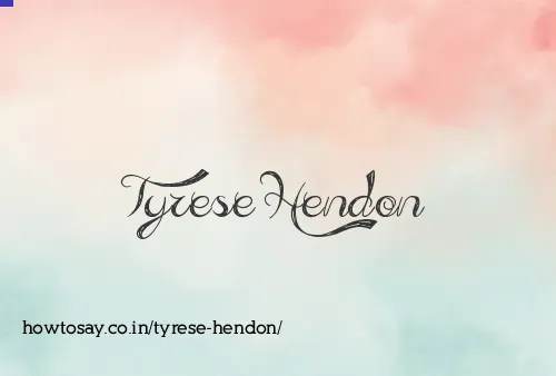 Tyrese Hendon