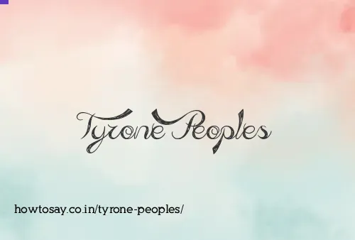 Tyrone Peoples