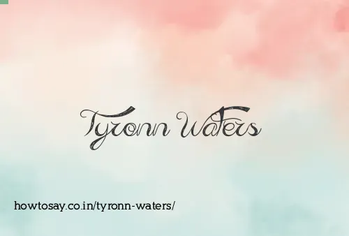 Tyronn Waters