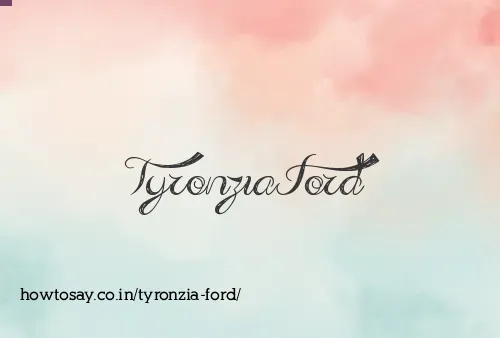 Tyronzia Ford