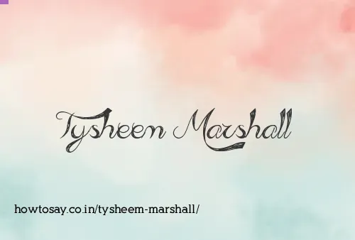 Tysheem Marshall