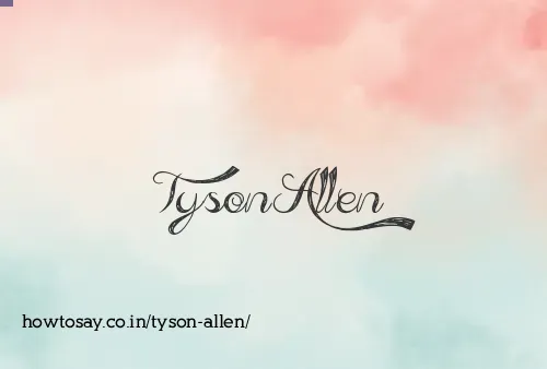Tyson Allen