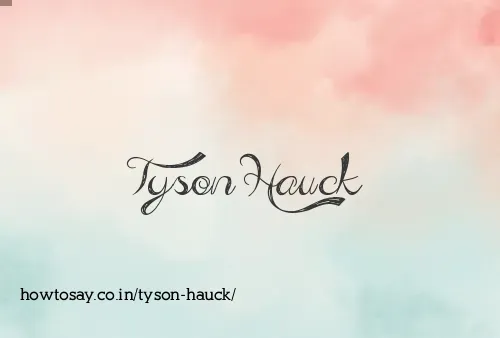 Tyson Hauck