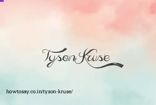 Tyson Kruse