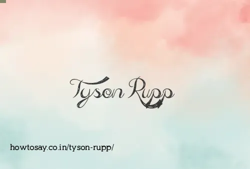 Tyson Rupp