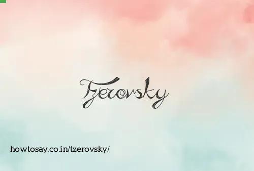 Tzerovsky