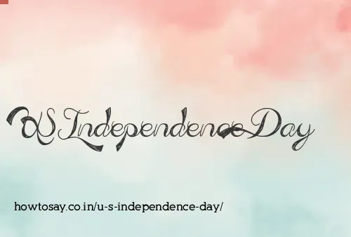 U S Independence Day