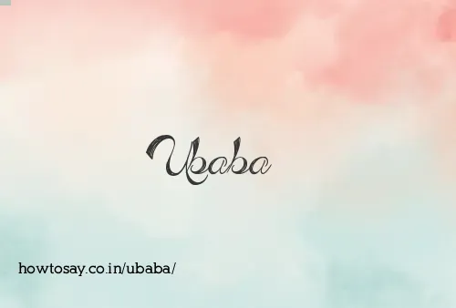 Ubaba