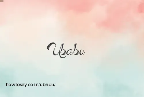 Ubabu